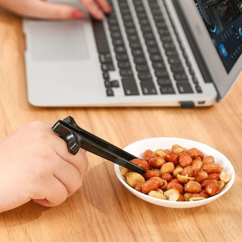Hashis de dedo, mãos sujas, hashis de lanche, jogar, hashis de dedo, pegador de batata frita para preguiçoso