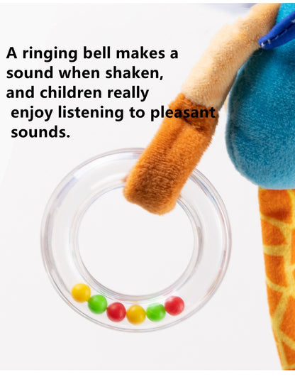 Baby Rattles Soft Giraffe Infant Crib Bed Stroller Spiral For Newborns Car Seat Early Education Development Handle Toys Gifts