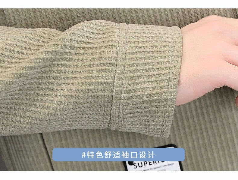 Men's Fleece-Lined Thickened Warm Casual Jacket New Turn-Down Collar Trendy Short Wool Coat Woolen Overcoat