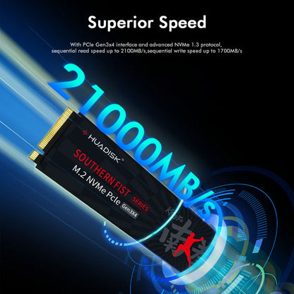 HUADISK SSD NVMe M2 1TB 512GB PCI-e 3.0X4 Disco Rígido Interno 2280 SSD 256GB 128GB Unidade de Estado Sólido para Desktop PC Laptop
