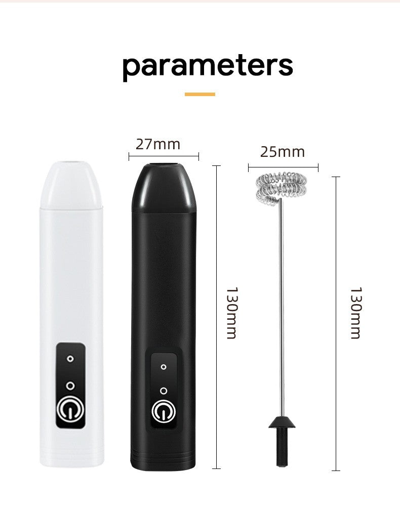 Batedor de Ovos Elétrico Portátil Recarregável USB Espumador de Leite 3 Velocidades Mixer para Café Bebidas Culinária