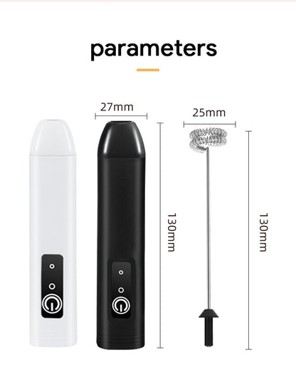 Batedor de Ovos Elétrico Portátil Recarregável USB Espumador de Leite 3 Velocidades Mixer para Café Bebidas Culinária