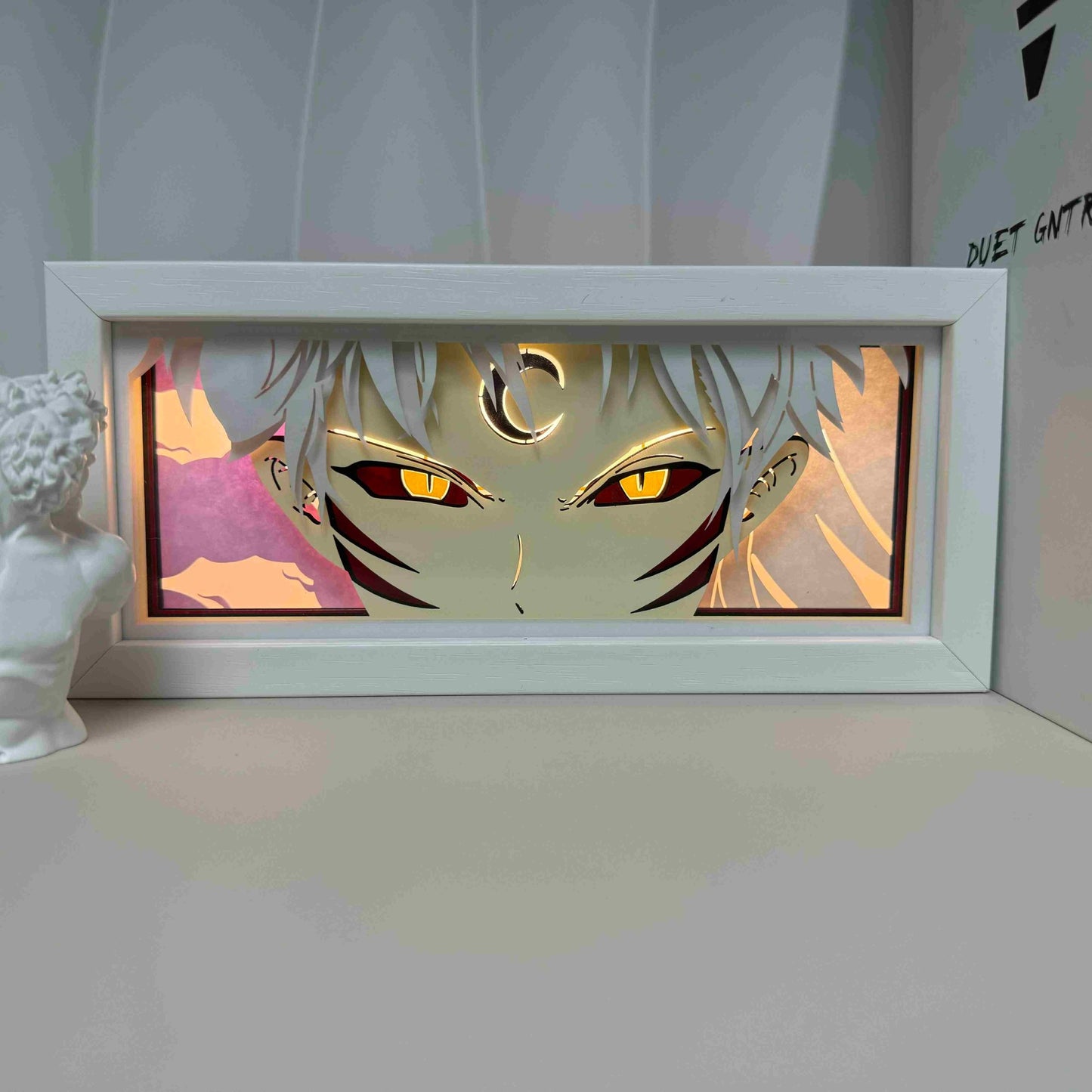 Anime Cartoon series paper-cut light room bedroom night light atmosphere light remote control colorful light box