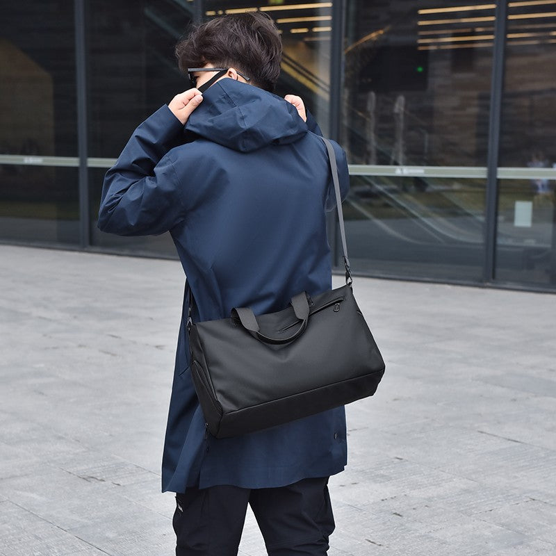 Black Adjustable Strap Crossbody Bag?Fitness bag?traveling bag?with Zipper Pockets  Ideal for Sports & Casual Outings