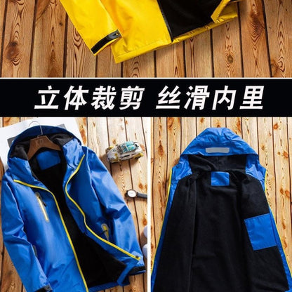 Winter  Men's Jacket, Thick Fleece Lined Waterproof Windproof Loose Fit Warm Parka Coat