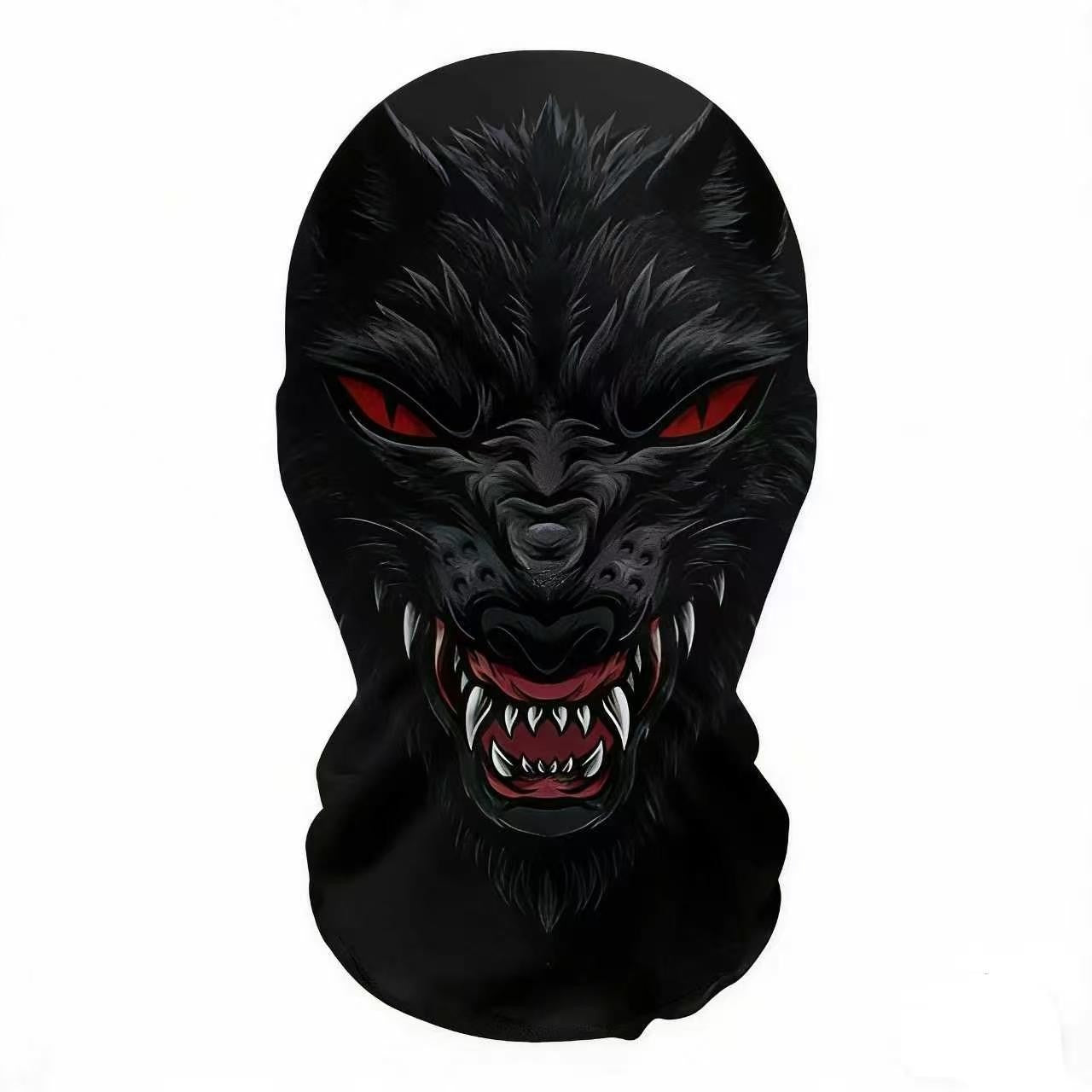 Skeleton Full Face Fashion Headgear, Breathable Mesh, Outdoor Riding, Holiday Disguise Headgear Mask