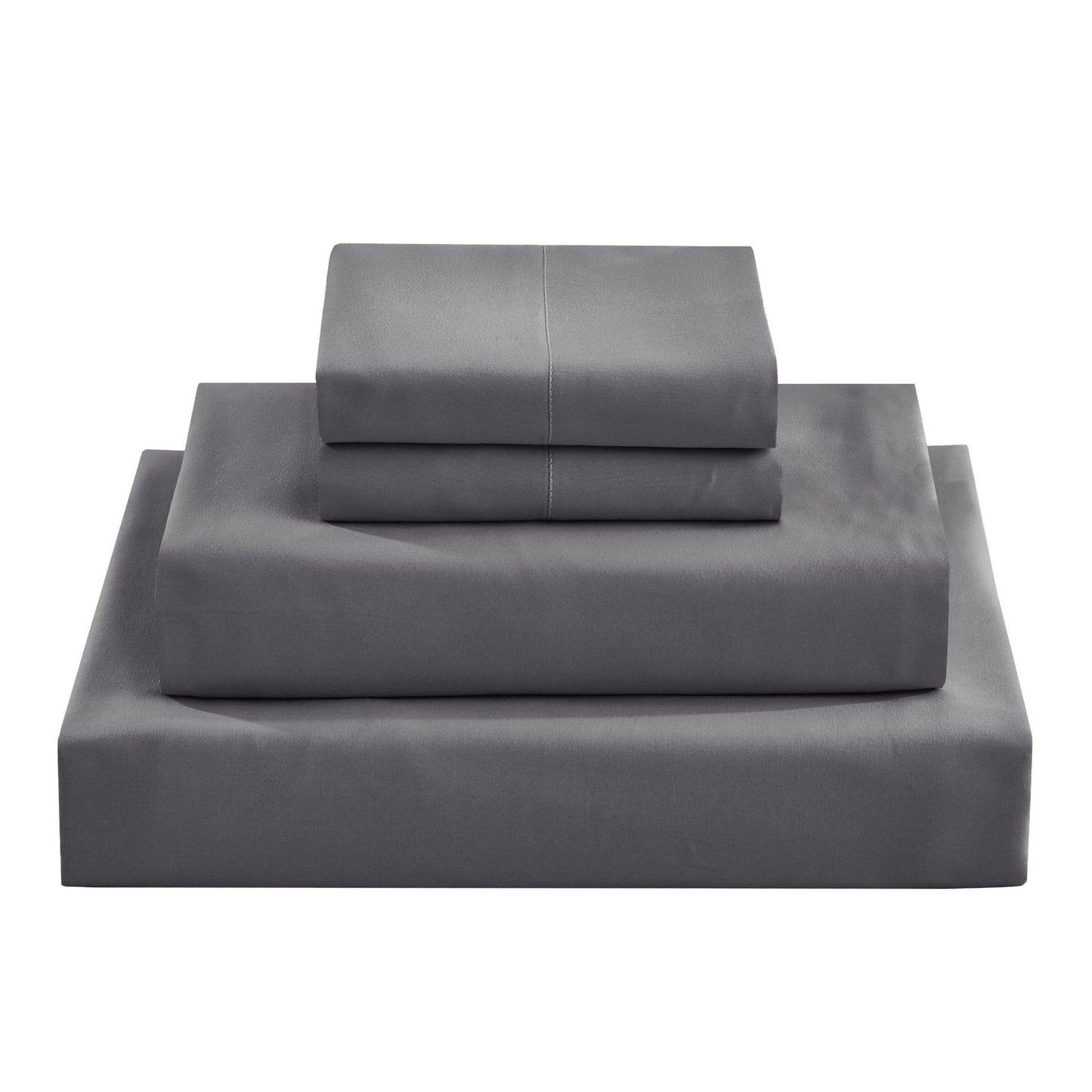 Conjunto de Lençóis Sedosos e Luxuosos de 3/4 Peças, Lençóis Macios de Bolso Profundo, Conjunto de Cama Refrescante, 1 Lençol de Elástico, 1 Lençol de Cima, 1/2 Fronhas