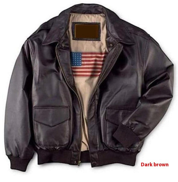 Retro Oversized Motorcycle Jacket American Air Force Pu Leather Jacket For Male Female Pilots Couple Leather Jackets Motorcycle