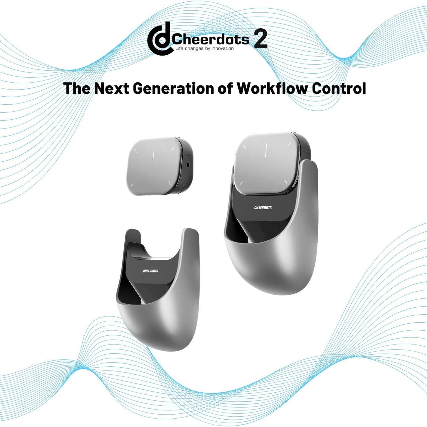 Cheerdots 2 Air Mouse Destacável Touchpad Sem Fio Tudo-em-um Gravação IA de Bolso Mouse Habilitado para ChatGPT Mouse Gamer Personalizado