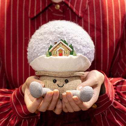 Cute Christmas Series Plush Toy Stuffed Soft Christmas Tree,Snow Globe, Apple Soft Doll Kids Christmas Gift Home Decoration