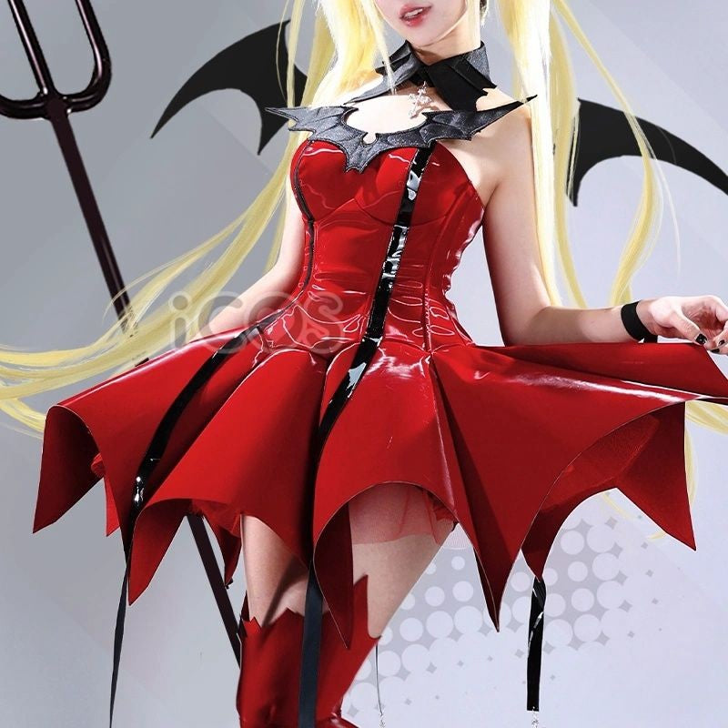 Utau Tsukiyomi Devil Costume Shugo Chara Cosplay Costume Full Set Anime Halloween Party Carnival Stage Performance Show