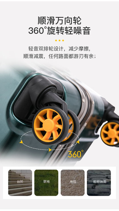 Large Capacity Aluminum Frame Luggage Suitcase with Wheels Travel Bag Durable And Wear-Resistant 20-28 Inch Rolling Suitcase