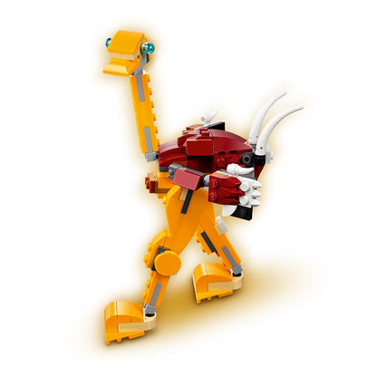 LEGO Blocos de Montar 31112 Série Criativa Versátil Leão Selvagem Brinquedo Quebra-Cabeça Montado Infantil Presente