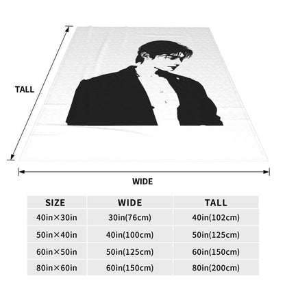 Cha EunWoo Kpop Astro Blankets Soft Warm Flannel Throw Blanket Cover for Bed Living room Picnic Travel Home Sofa