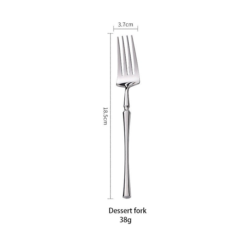 AJOYOUS Conjunto de Talheres Aço Inoxidável Polido Luxuoso Garfo Sobremesa Colher de Chá Faca Utensílios de Jantar Cozinha