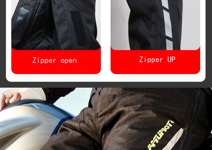 AMU Motorcycle Quick Take Off Waterproof Windproof Thermal Protective Pants Gor Men And Women