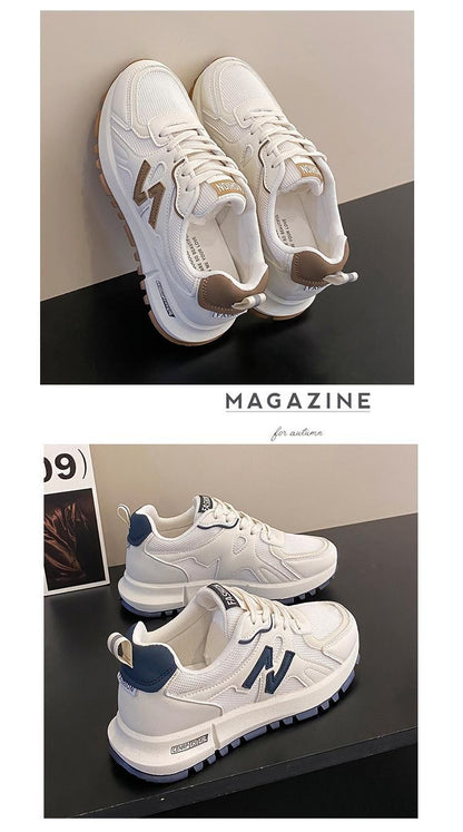 Sports Shoes for Women 2025 Spring New Super Hot Versatile Anti slip Casual Women's Shoes Soft Sole Running Little White Shoes
