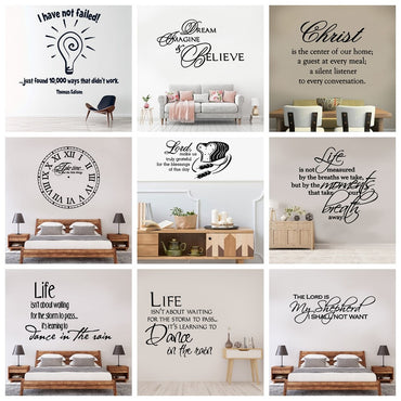 1 pc hot sale NEW English Sentence Vinyl Kitchen Wall Stickers Wallpaper For Baby's Rooms Bedroom Wall Art Sticker Murals