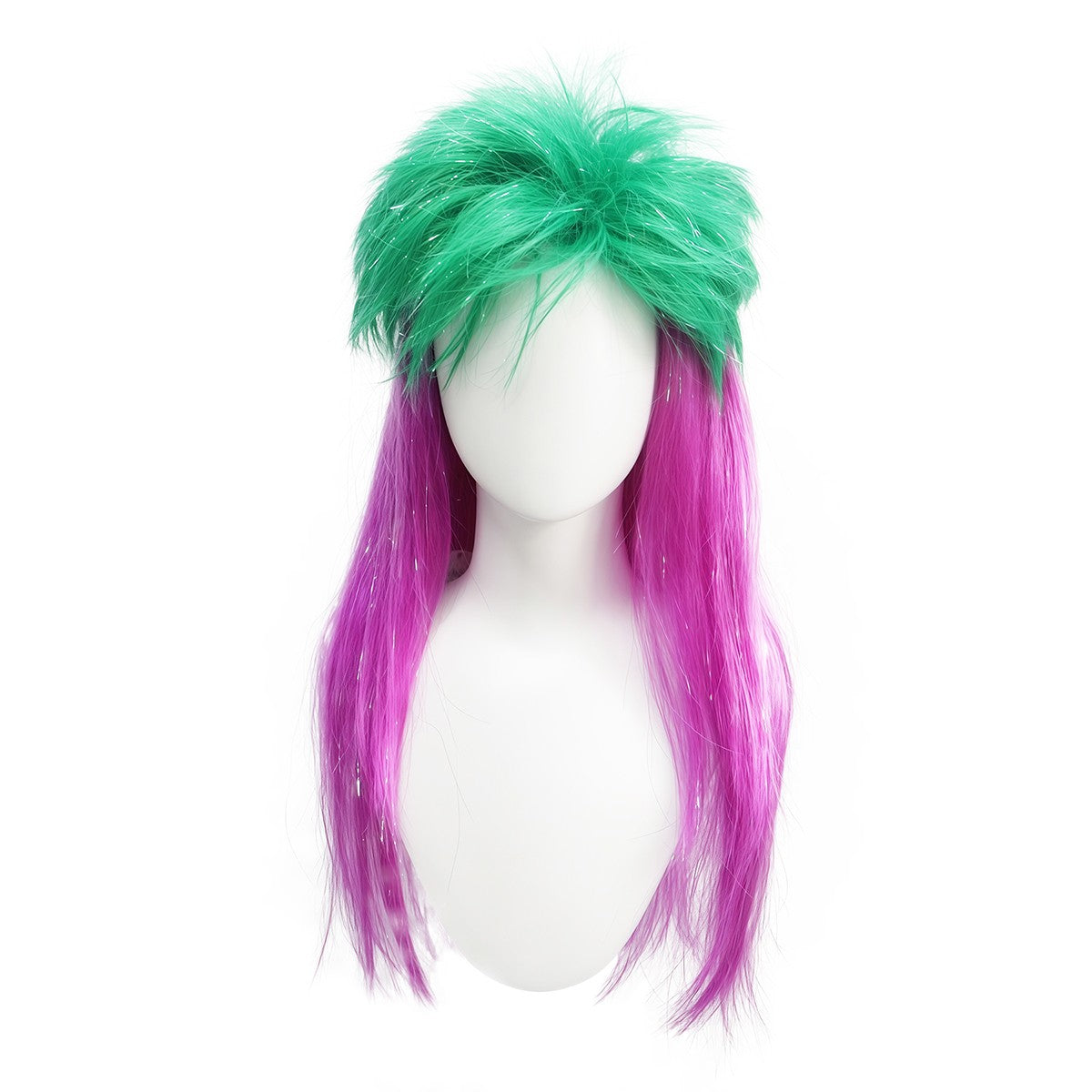Nova Peruca Sintética de Cabelo Liso e Comprido Matt Kill, Fibra Química, Estilo Punk Rock Fofo para Festa de Halloween