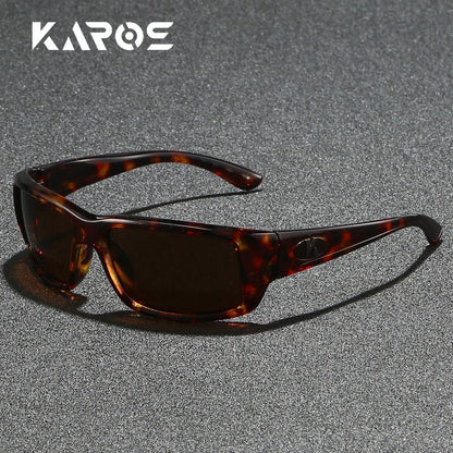 Óculos de Sol Polarizados KAROS Masculinos Leves para Esportes ao Ar Livre Dirigir Óculos de Sol Masculinos Lente em PC Armação UV400