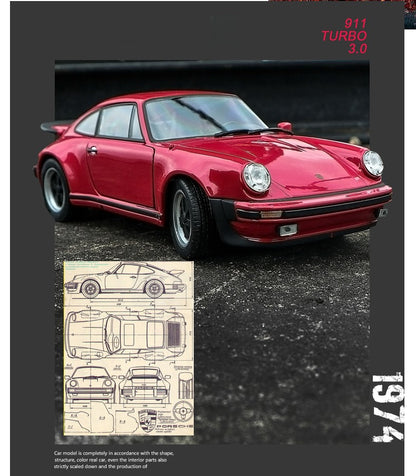 WELLY 1:24 Porsche 911 Turbo 3.0 1974 Liga Fundido e Veículos de Brinquedo Modelo de Carro Miniatura Escala de Carro Brinquedo Para Crianças