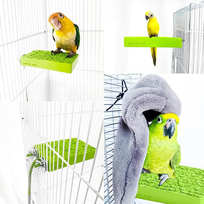 Aquecedor de Gaiola de Pássaros Thermo Perch Aquecedor de Papagaio Suporte de Aquecimento para Pássaros Aquecedor de Pássaros Anti Mordida Automático Snuggle Up para Calopsitas Periquitos