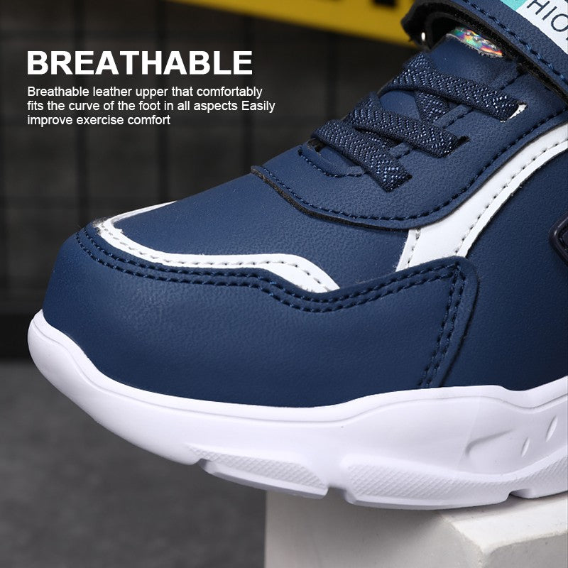 Tennis Sneakers Kids Boys Girls Sports Running Shoes Casual Board Leather Soft Soled Children Outdoor School Walking Shoes
