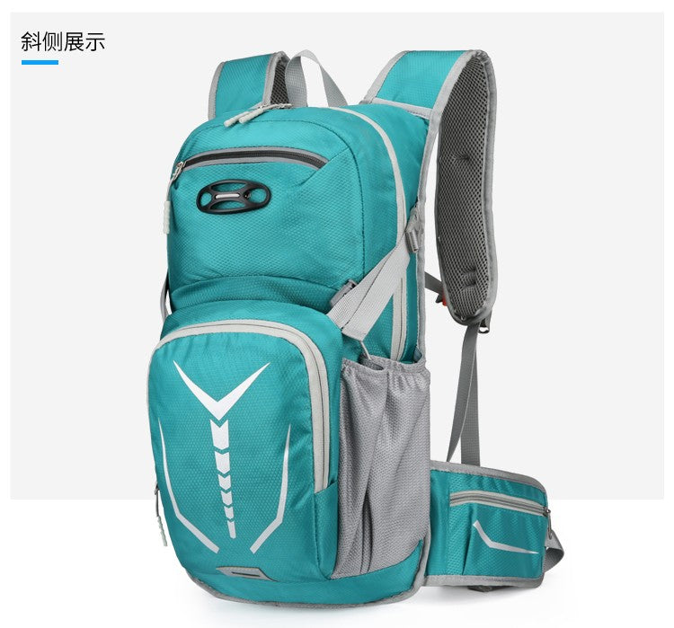 Outdoor mountaineering and cycling travel backpack, multifunctional waterproof nylon bag, suitable for men and women