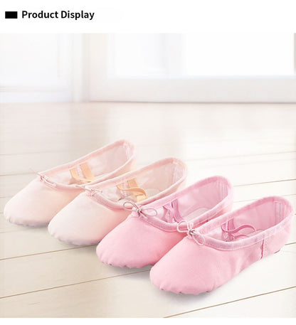 Girls Soft Bottom Non Slip Ballet Dance Shoes with Elastic Straps Perfect for Kids Yoga Dance Classes and Fitness Activities