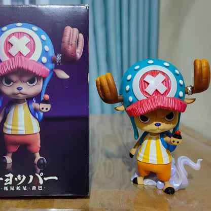 New 10cm One Piece Anime Figures Tony Tony Chopper Figure Cute Pvc Statue Collection Model Birthday Gifts Custom Toys Pre-Salo