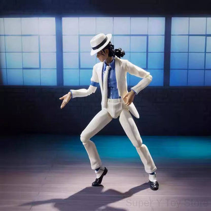 Hot Michael Jackson Smooth Criminal Moonwalk Action Michael Jackson Mj Thriller Joint Movable Figure Model Toys Christmas Gift