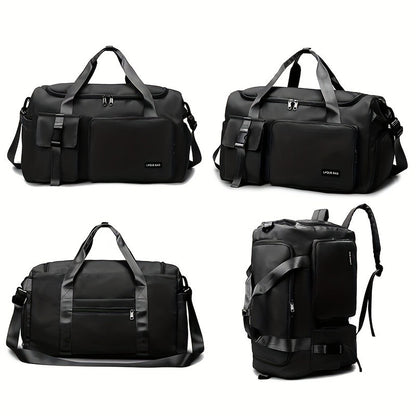 Multifunctional Women's Travel and Fitness Bag - Stylish Pink, Large Capacity, Separate Footwear Compartment