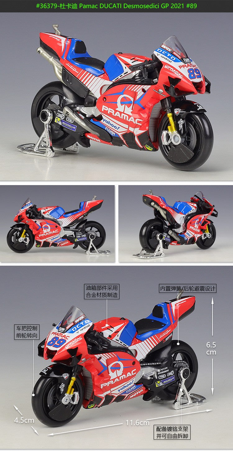 Maisto 1:18 Honda Rc213v Carro de Corrida 2021 moto Gp #44 #93 Imitação de Corrida Liga Modelo de Motocicleta Brinquedo Acabado Coleção de Presentes