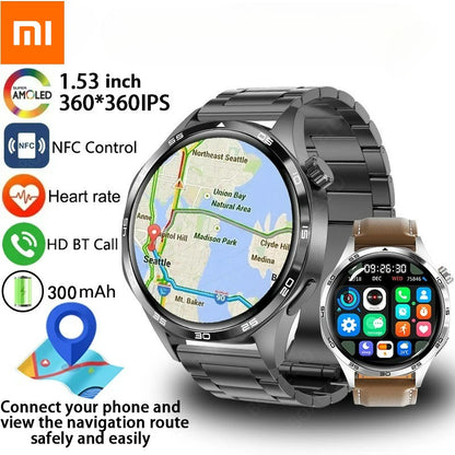 Xiaomi 2025 New GPS NFC Smart Watch Men 360*360 AMOLED Screen Heart rate Bluetooth Call IP67 Waterproof Man Smartwatch