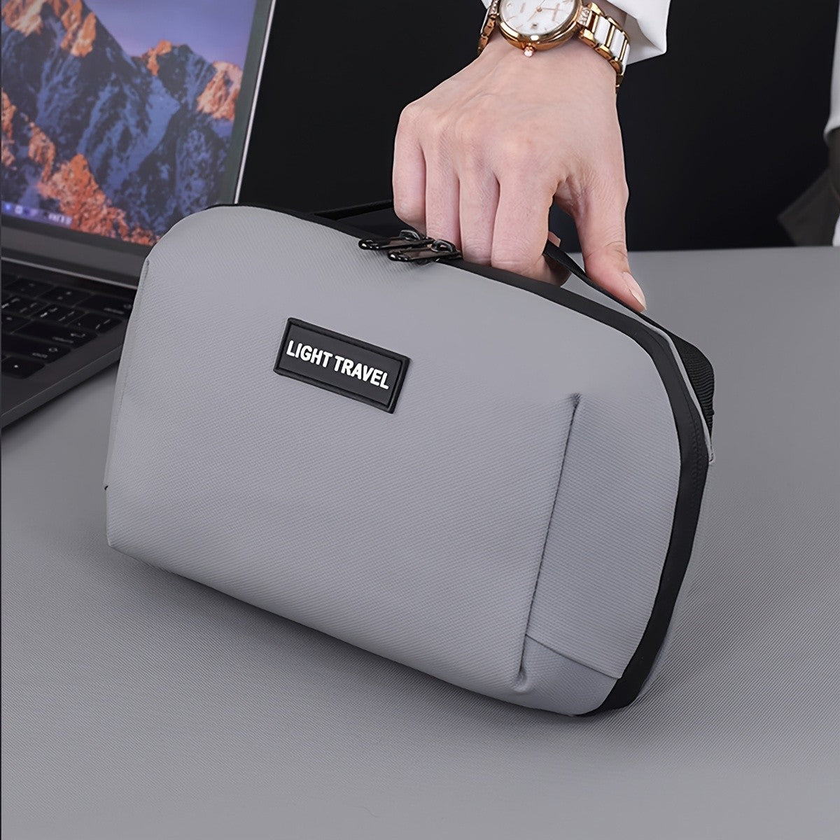 Portable Data Cable Storage Bag Mouse Headphones Power Bank Digital Accessories Organizer Bag Business Travel Numerical Code Bag