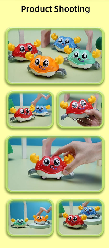 Kids toys small gifts double pull cartoon crab animal inertia car baby puzzle clip doll boy girl gliding toy