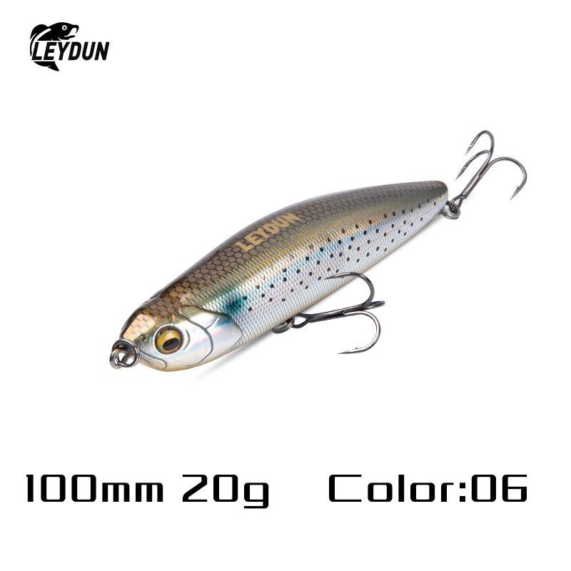 Iscas Artificiais Flutuantes LEYDUN Z-Claw Tipo Lápis 86mm 100mm 120mm Iscas Rígidas Topwater Stickbait de Superfície Boa Ação Wobblers para Robalos