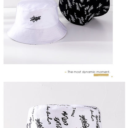 Bucket Hats For Men Women Korean Style Print Cap Panama Hat Sandbeach Sunhat Fishing Hat Fisherman Cap for Hip Hop Bob Gorro