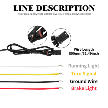 Motorcycle LED Brake Turn Signal Light Rear Fender For Harley Softail Breakout 2013-2023 2024 Fat Boy FXDR Mudguard Lamp Cover