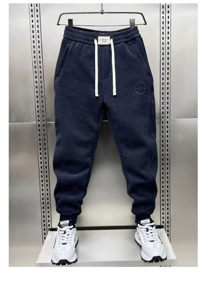 Calças Casuais Masculinas Americanas Calças de Algodão de Alta Qualidade para Outono Inverno Uso Diário Masculino Casual Calças de Moletom Soltas de Tamanho Grande