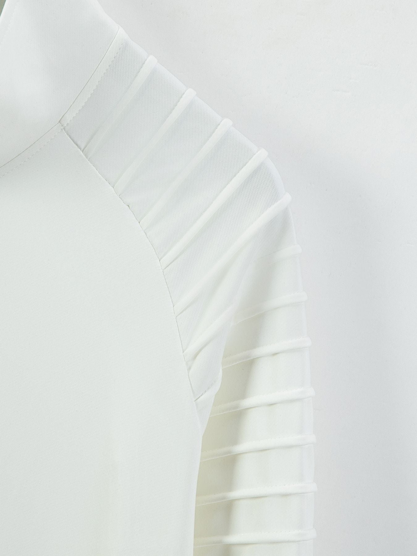 Men's jacket with zipper front, pleated sleeves, relaxed stand-up collar, long sleeves, suitable for autumn and winter tops