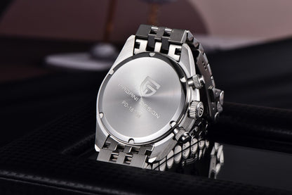 2025 New PAGANI DESIGN Panda Mens Watches Quartz Chronograph Watch For Men Gifts Man AR Sapphire Mirror Ceramic Bezel Waterproof