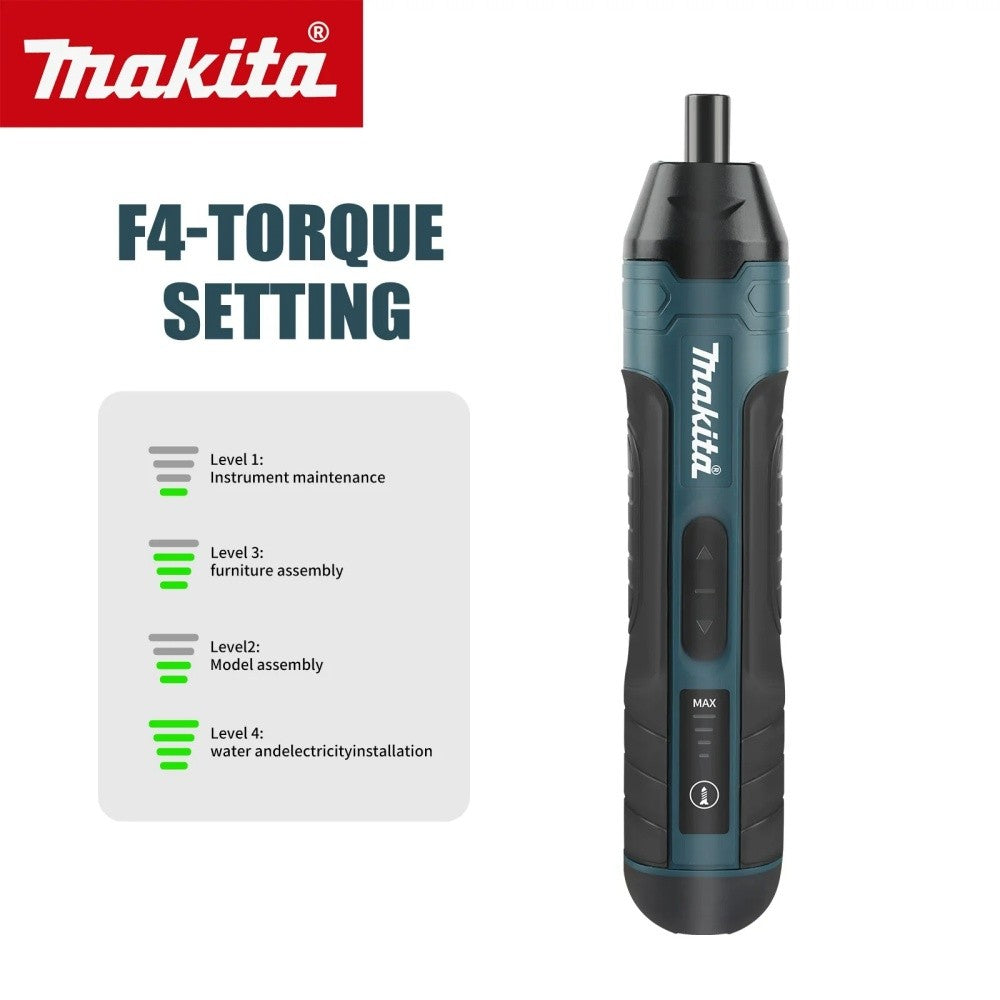 Parafusadeira Furadeira Elétrica a Bateria Makita 1300mah Recarregável Ajustável Multi-função Ferramentas de Reparo de Torque para Desmontagem