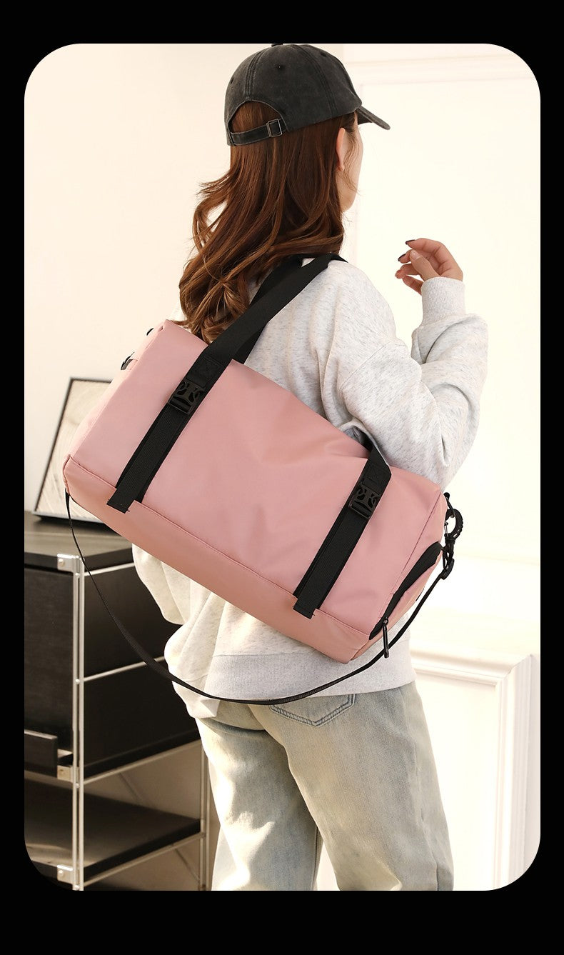 1 Piece Upgraded Sports Bag, Fitness Bag for Men and Women, Large Capacity Dry and Wet Separation Swimming Bag, Short-Distance Business Trip Portable Travel Bag, Sports Shoe Storage Bag, Multi-Purpose Luggage Bag