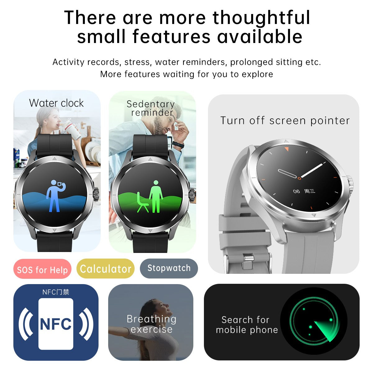 Novo Para Xiaomi S4 Ultra Outdoor Sports Smart Watch Masculino 1,53 polegadas AMOLED NFC GPS Bússola Frequência cardíaca À prova d'água Chamada BT Smartwatch