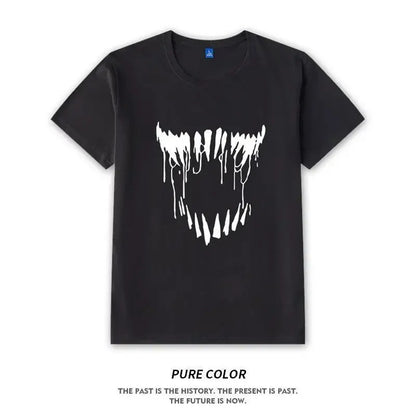 Lovely Superhero T-shirt Men's Venom Print Tshirt Marvel Spiderman Summer Daily Short Sleeved Clothes Y2k Fashion Daily Tees