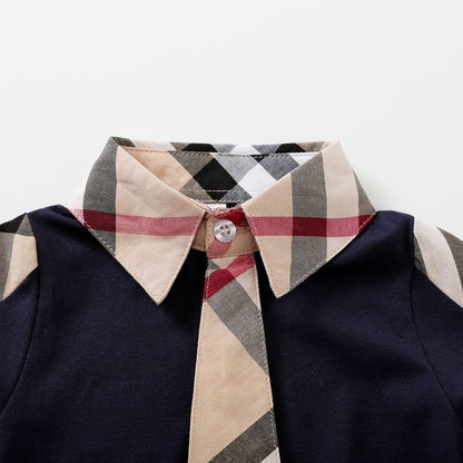 IURNXB Baby Boy's Romper Short Sleeve Cotton Infant Turndown Collar Tuxedo Jumpsuit Gentleman Summer One Piece Play Suit Outfits