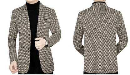 Men Business Casual Blazers Jackets New Male Checkered Suits Coats High Quality Man Spring Slim Blazers Jackets Coats Size 4XL