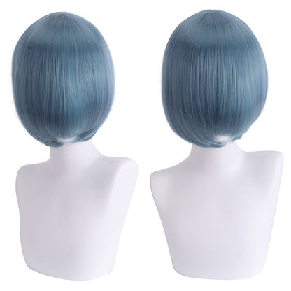 cosplay wig, face-controlling, short hair, thickened version, face-controlling style, colorful Synthetic fiber wig