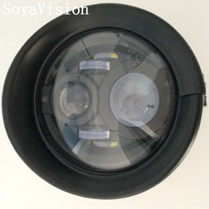 Motorcycle Headlight Trim For Harley Touring Road King Electra Glide Softail FLD/FLH Parts 7" Ring Bezel Visor 4.5" Led Fog Lamp